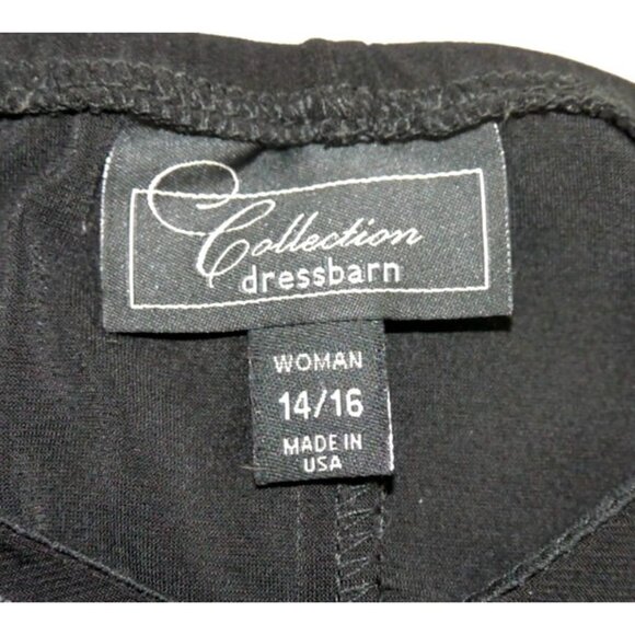 DRESSBARN black sleeveless blouse tank top with bling Women's size 14/16 - Picture 4 of 4